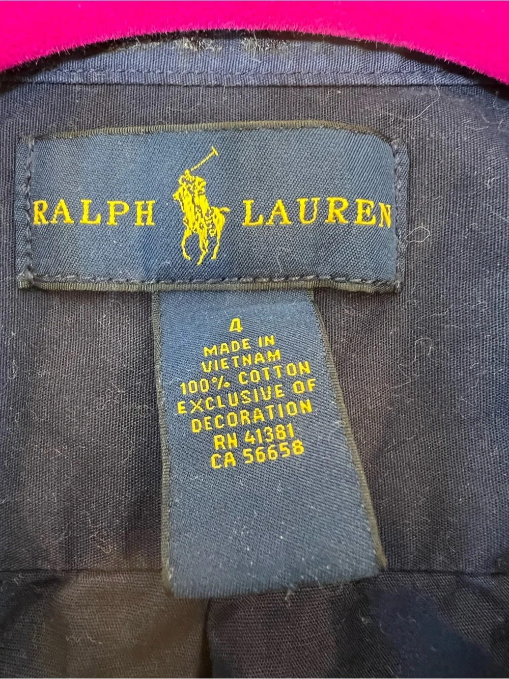 Ralph Lauren Navy Short-Sleeve Button-Down Shirt with Pony Logo